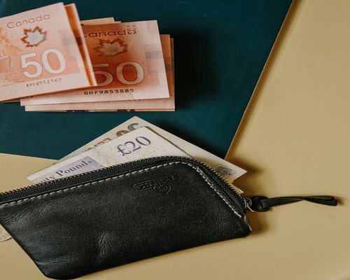 A professional educator presenting a learning guide on Canadian household budgeting